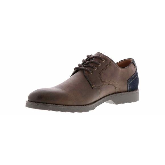 NEW!! Men’s Dockers Moore Dark Brown Oxford Lace Up Size 8M - Picture 1 of 3